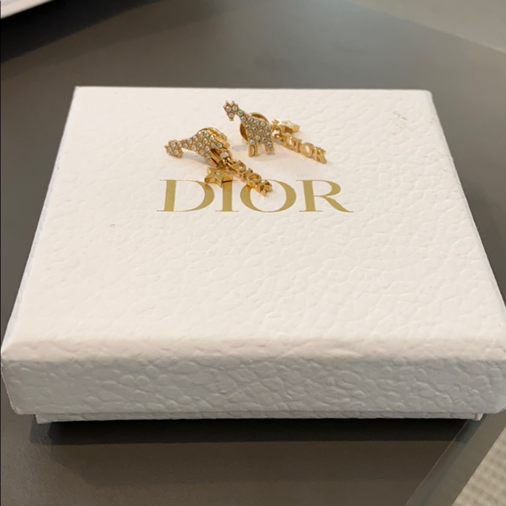 Christian Dior giraffe earrings